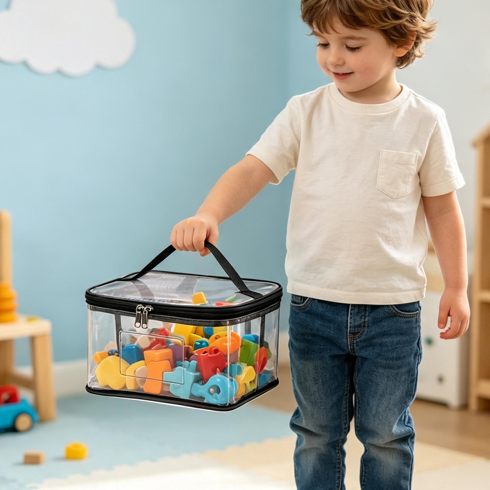 Clear Toy Storage Bags 6 Piece - Nursery review and price