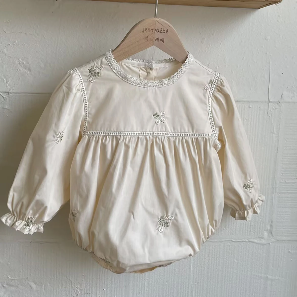 Baby Girls Embroidered Floral  - Newborn Baby Girl Romper Floral review and price