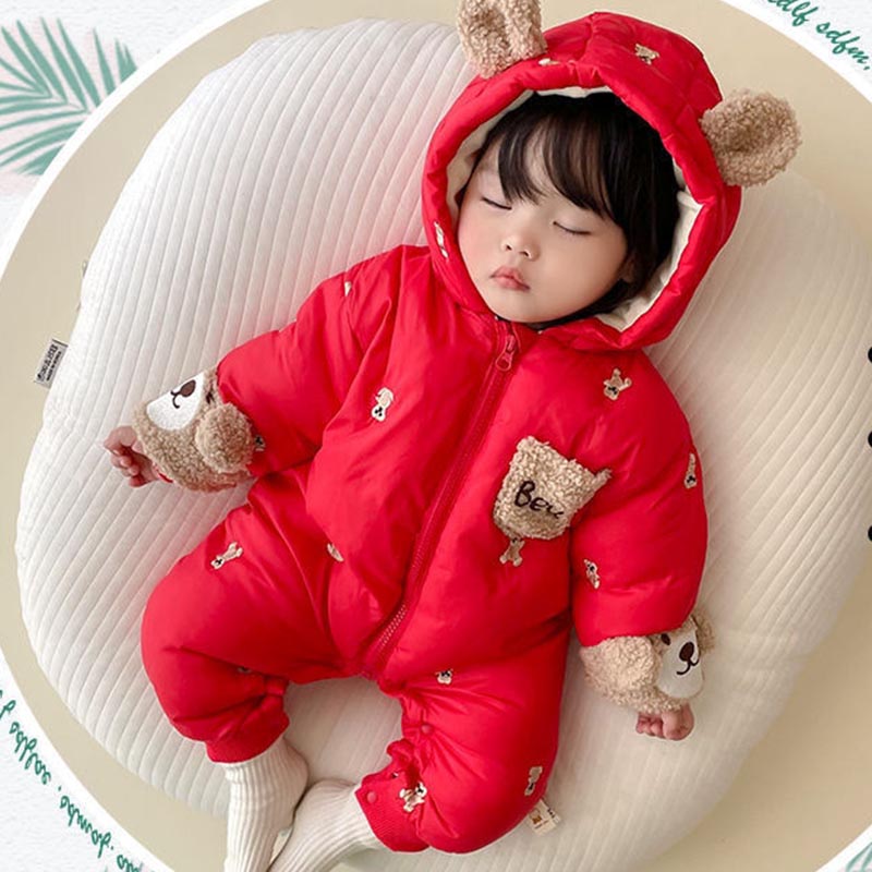 Winter Newborn Baby Romper Thi - Cotton Baby Onesies Zipper review and price