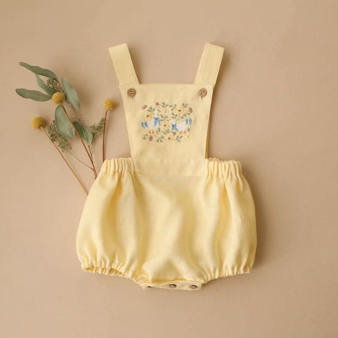 Countryside Style 2026 Summer  - Baby Summer Linen Sleeveless Jumpsuit review and price
