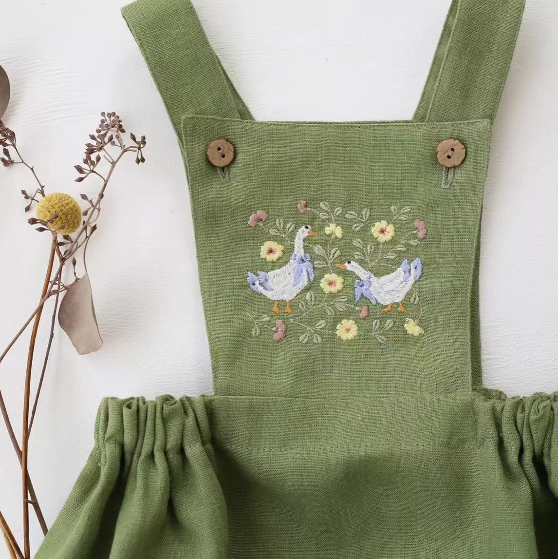Countryside Style 2026 Summer  - Baby Summer Linen Sleeveless Jumpsuit review and price