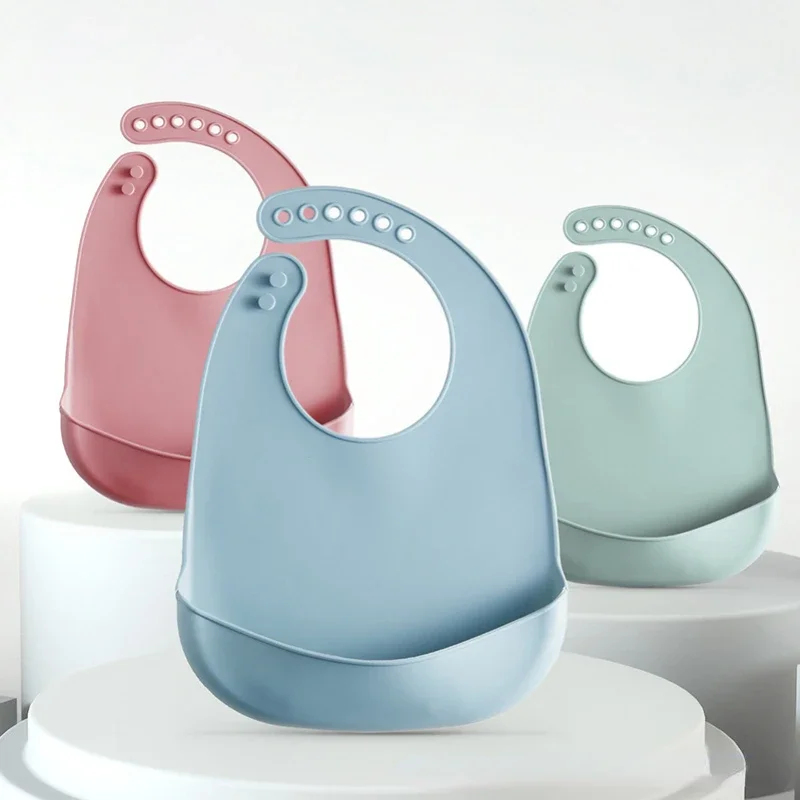 1/2pcs Baby Bib Adjustable Wat - Waterproof Baby Bibs Silicone review and price