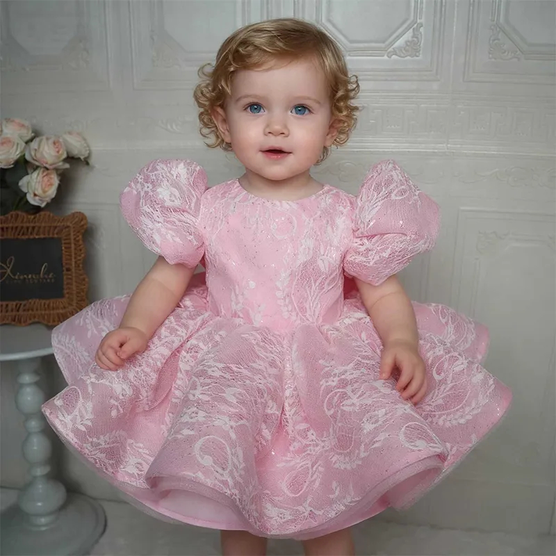 Elegant Pink Glitter Lace Todd - Toddler Girl Tulle Party Dress review and price