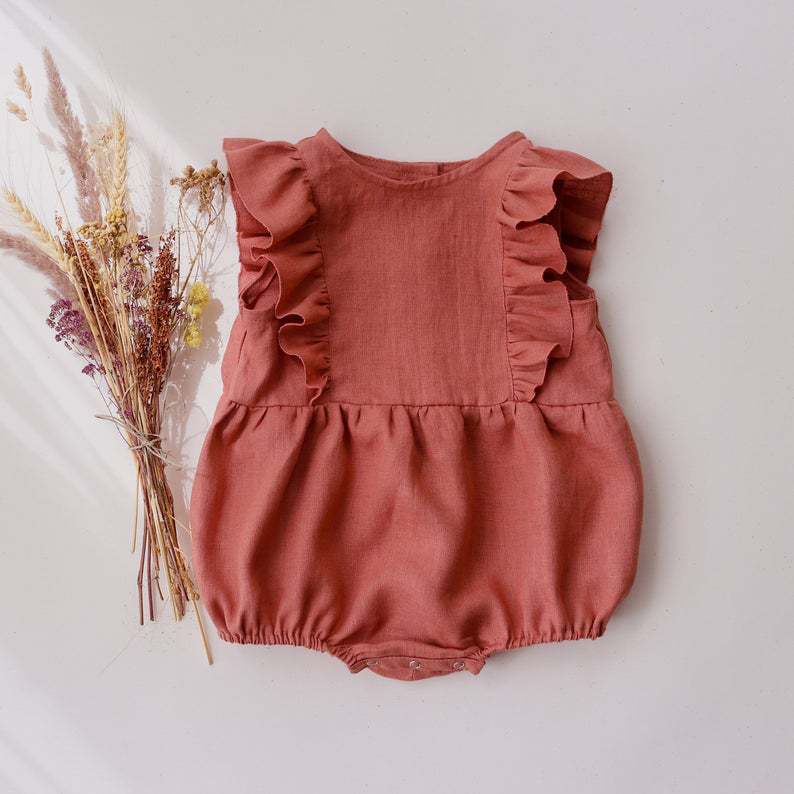 Summer Newborn Infant Baby Gir - Baby Summer Linen Sleeveless Jumpsuit review and price