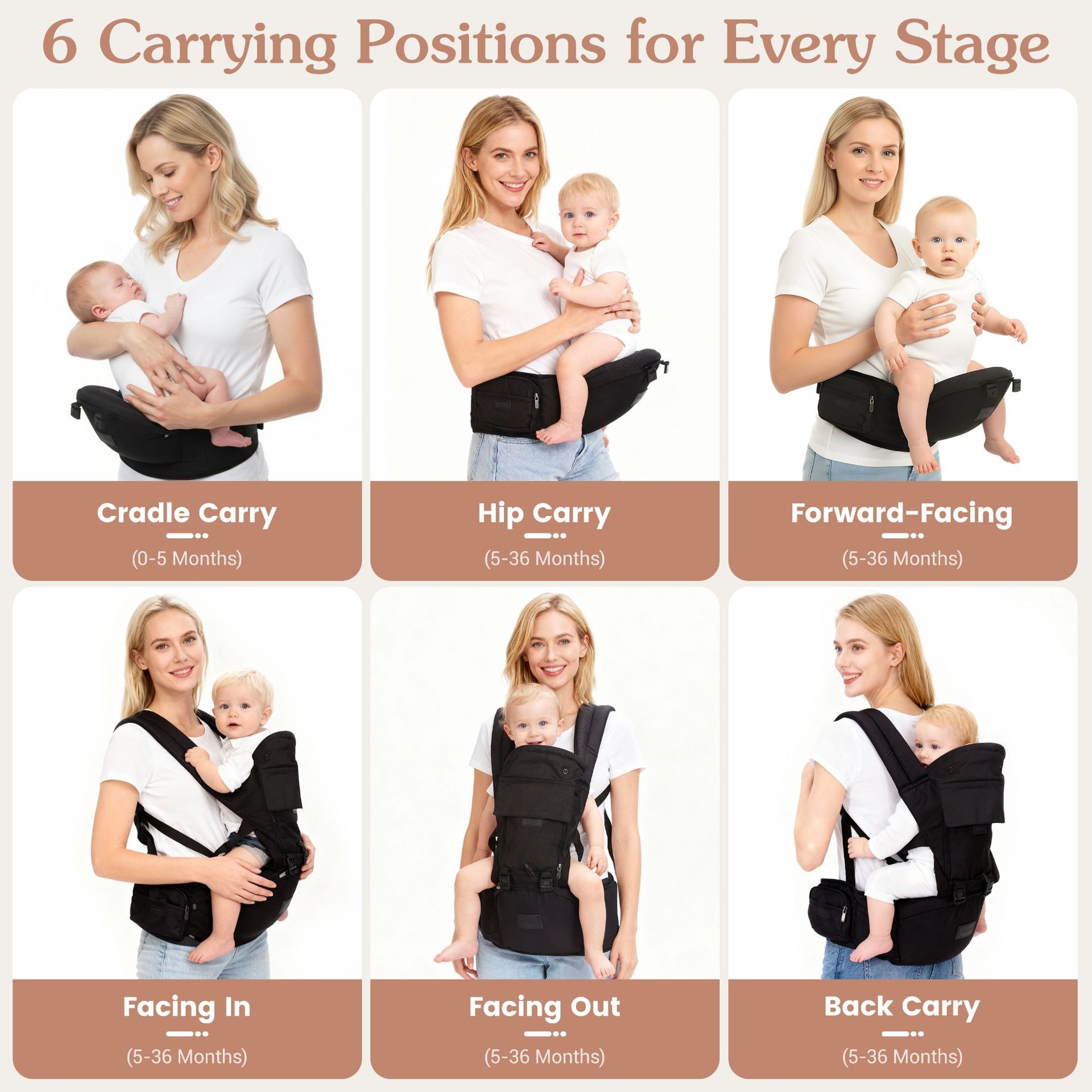 Baby Carrier with Hip Seat, Er - Ergonomic Baby Carrier Newborn To Toddler review and price