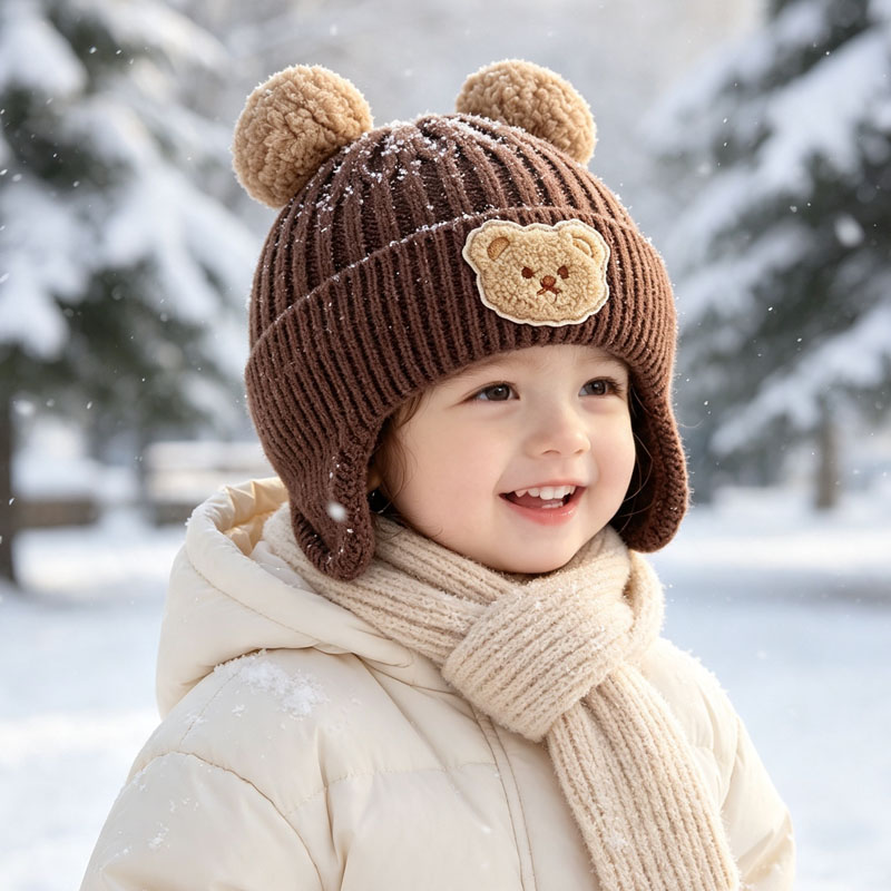 1-10PCS Baby Bear Ears Knit Be - Infant Beanie Hat With Ears review and price