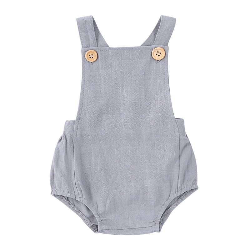 2025 Summer Newborn Baby Boys  - Baby Summer Linen Sleeveless Jumpsuit review and price