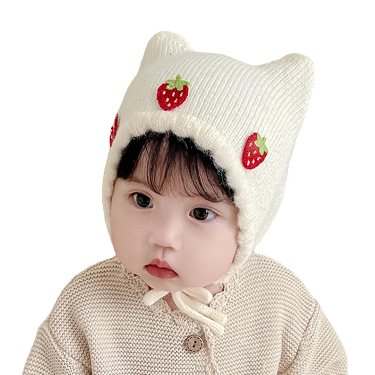 New Autumn Winter Baby Girl Ha - Infant Beanie Hat With Ears review and price