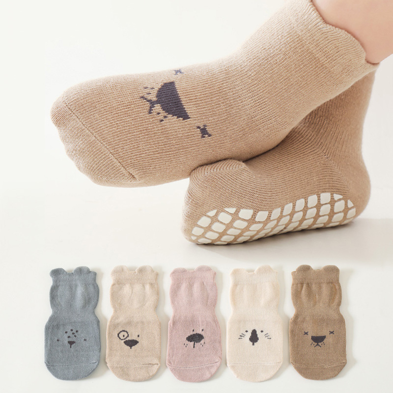 3/5 Pairs Baby Adorable Animal - Unisex Baby Socks Non Slip review and price