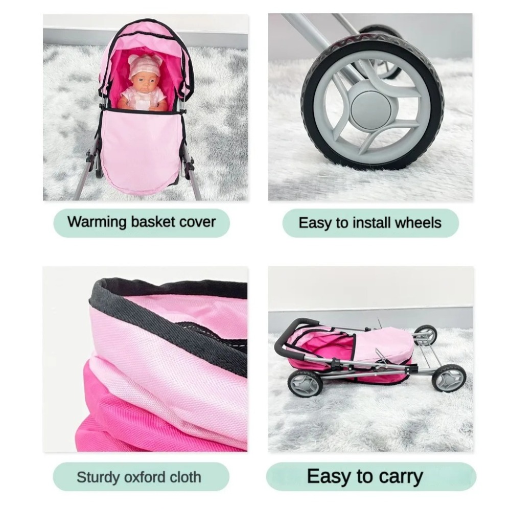 Doll Stroller for Kids Foldabl - Lightweight Foldable Baby Stroller Compact review and price